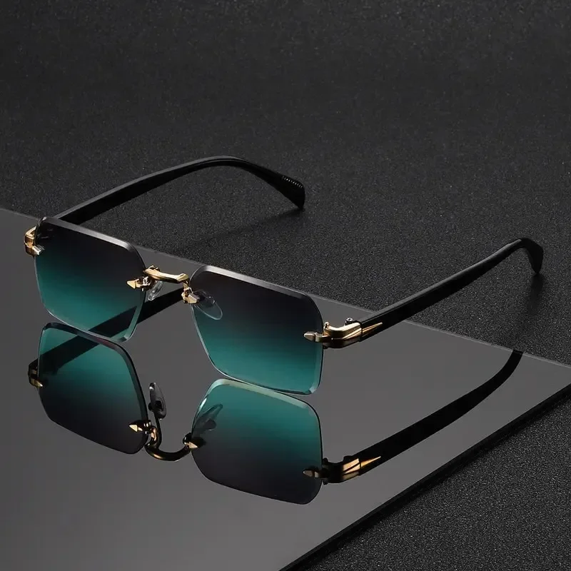 Sunglasses Uv400 - Óculos de sol sem armação, formato