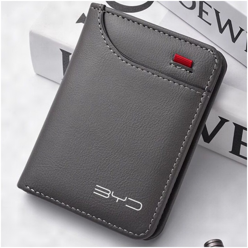 Leather Wallet Men - Carteira de couro para homens, porta-documentos,