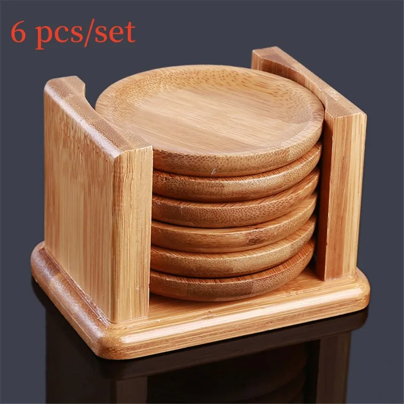 Coaster De Bambu Em Forma Redo - Marble Coaster Set avaliação e preço