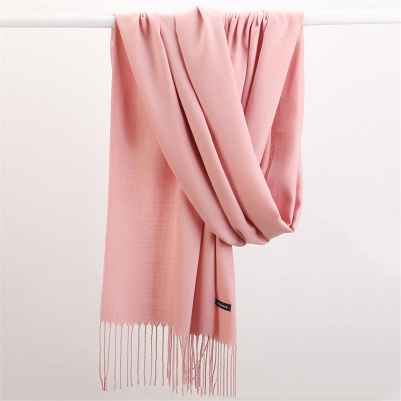 Moda cor sólida 2023 cachecol  - Cashmere Scarf avaliação e preço