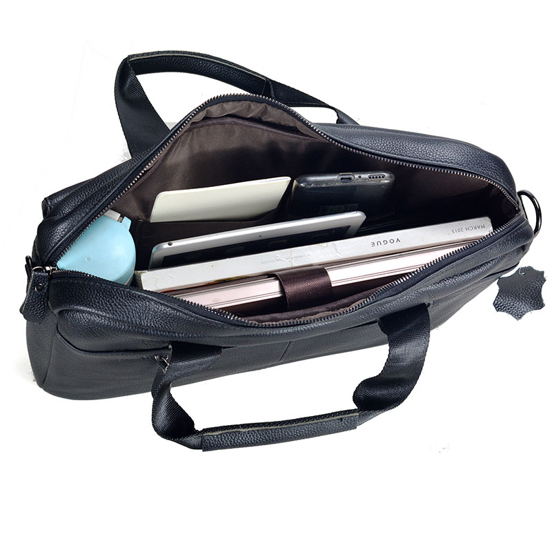 Grande bolsa de couro genuíno  - Leather Briefcase avaliação e preço