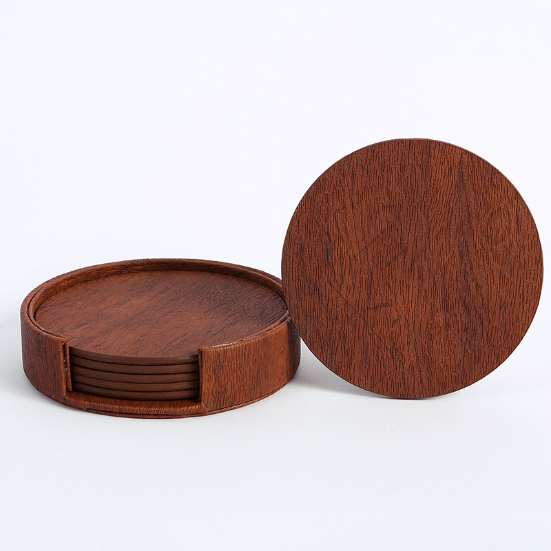 Woter 6 pçs/lote círculo de co - Marble Coaster Set avaliação e preço