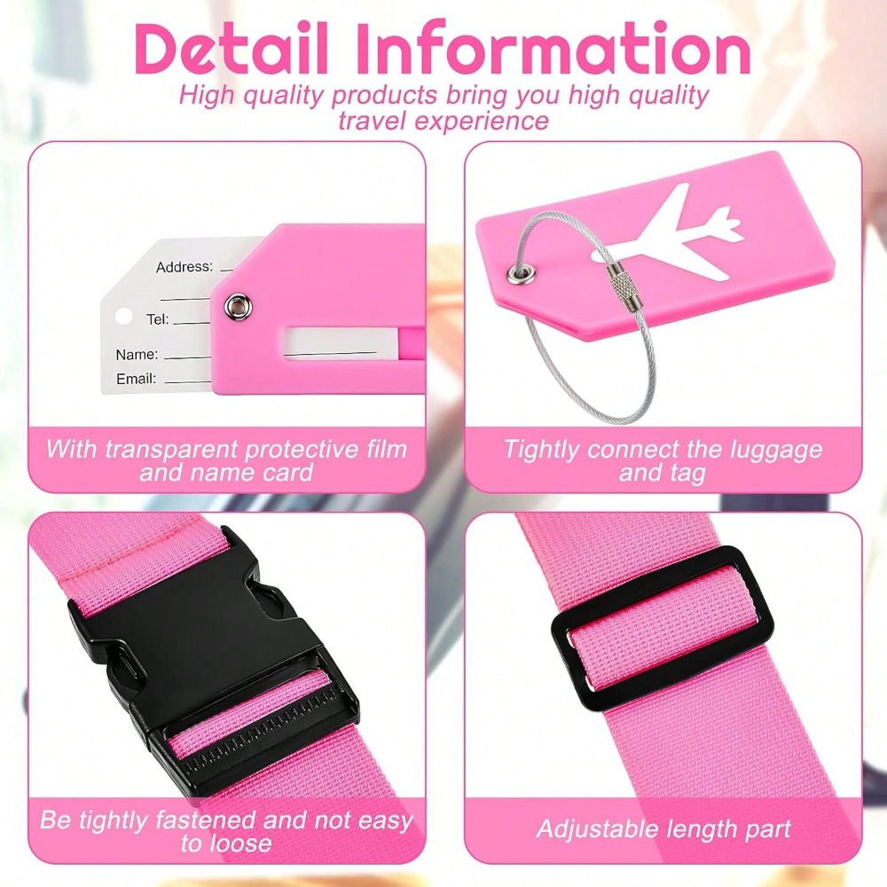 Conjunto de alça de bagagem co - Travel Luggage Set avaliação e preço