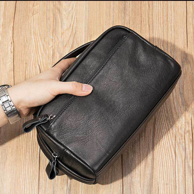 Luufan-saco de embreagem de co - Leather Wallet Men avaliação e preço