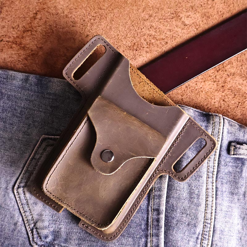 Sacos de cintura de couro genu - Leather Wallet Men avaliação e preço