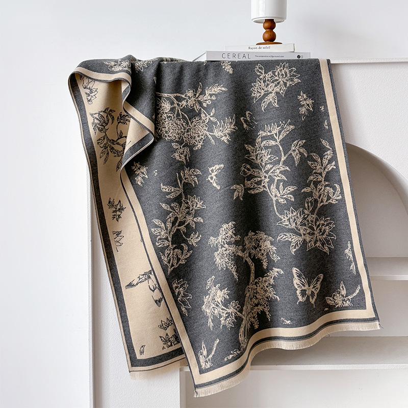 Cachecol feminino vintage com  - Cashmere Scarf avaliação e preço
