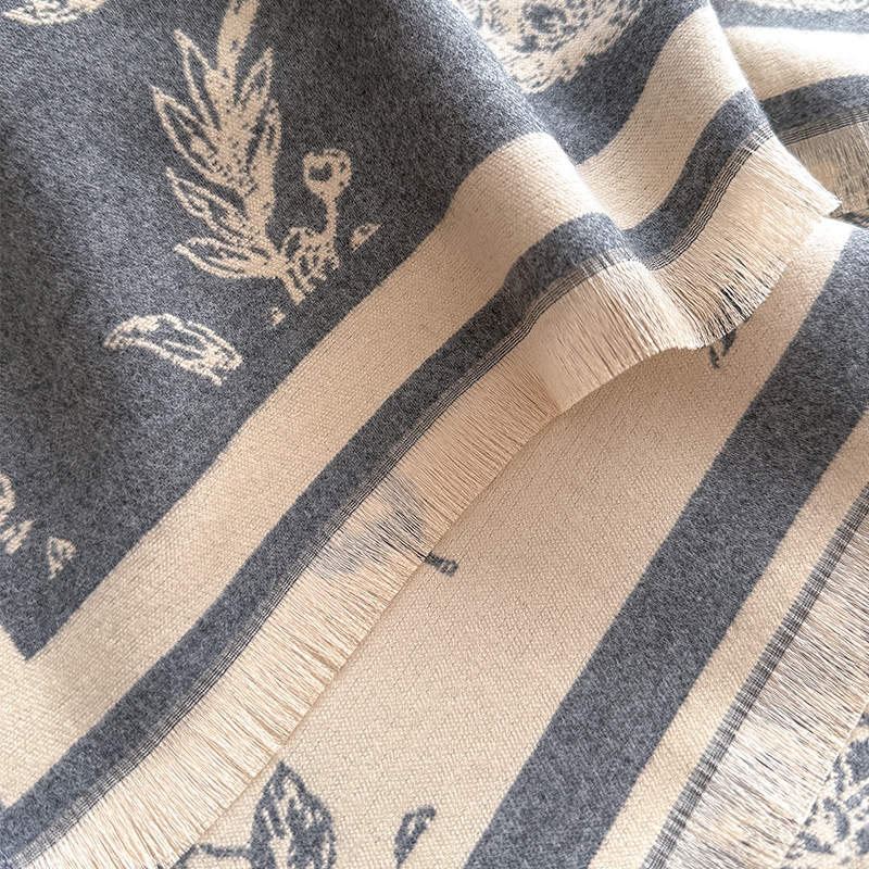 Cachecol feminino vintage com  - Cashmere Scarf avaliação e preço