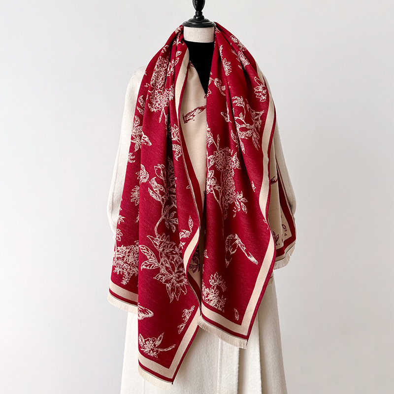 Cachecol feminino vintage com  - Cashmere Scarf avaliação e preço
